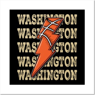 Funny Sports Washington Proud Name Basketball Classic Posters and Art